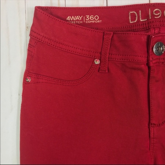 DL1961 Emma Legging Ankle Skinny Jeans Red 26 - Picture 5 of 8